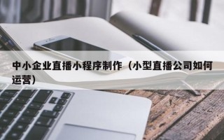 昌吉中小企业直播小程序制作（小型直播公司如何运营）
